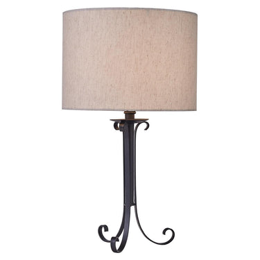 Iron Scroll Lamp with Shade - The Fox Decor